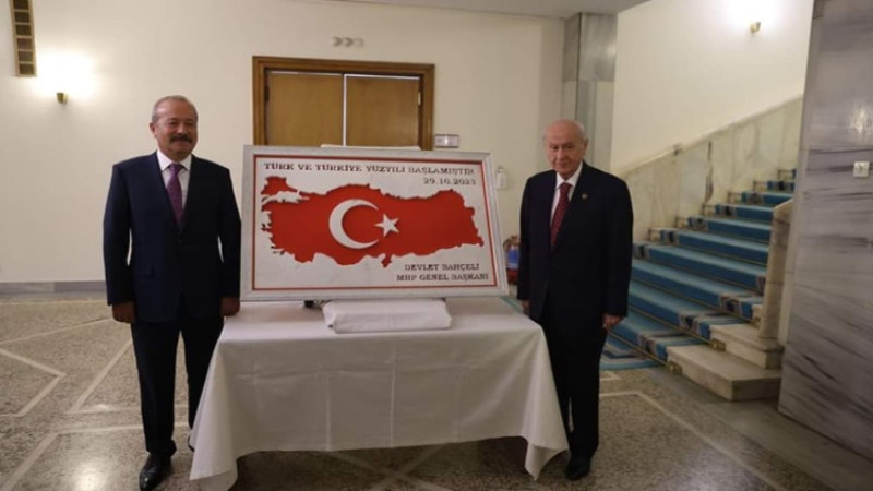 Afyonkarahisar MHP heyeti TBMM grup toplantısına katıldı