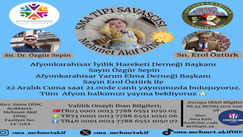 SMA Hastası için harekete geçtiler