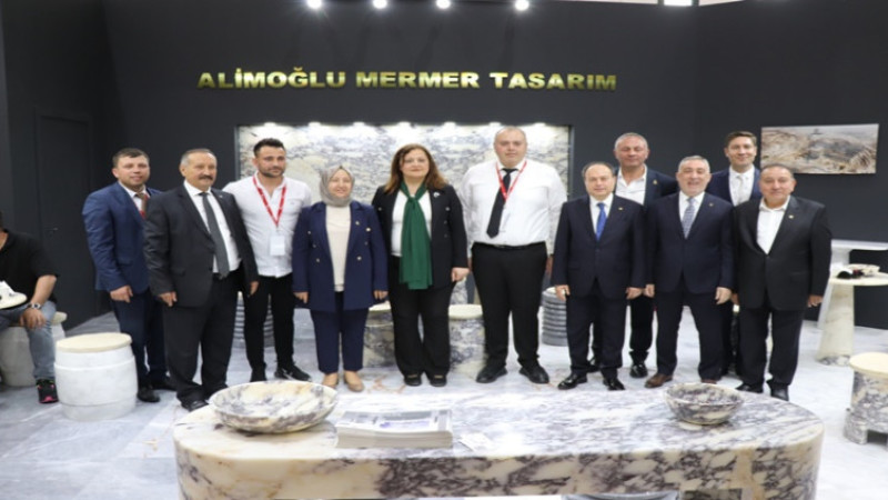 İzmir Mermer Fuarı'na Afyonkarahisar damga vurdu