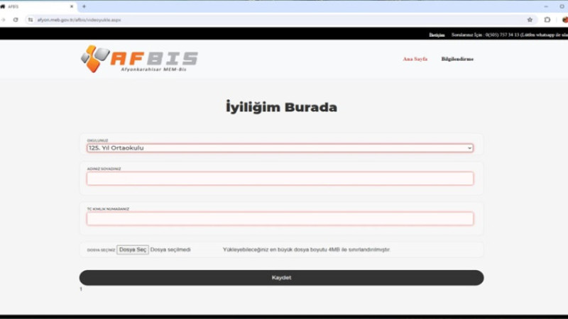 Afyonkarahisar’da öğrenciler iyilikte yarışıyor 