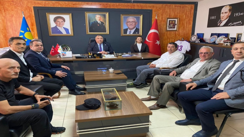 AGC yönetimi İYİ Parti İl Başkanı Muhammet Mısırlıoğlu'nu ziyaret etti