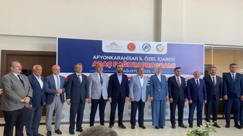 Afyonkarahisar’ın araç filosuna yeni araçlar katıldı