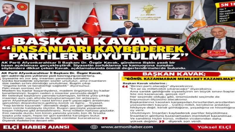Kavak'tan Sert Eleştiri: 